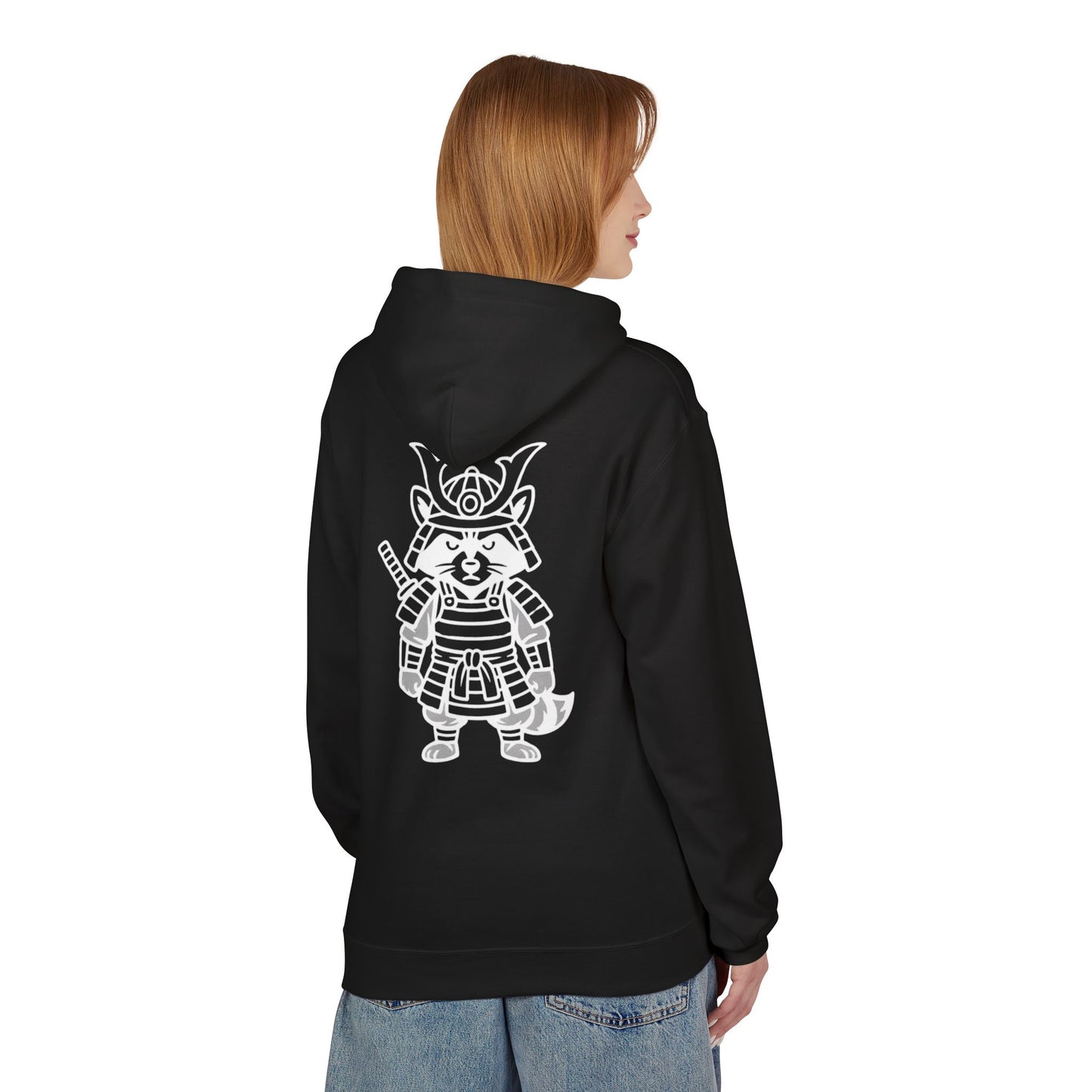 Wearable Hug Samurai Raccoon Hoody