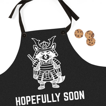 Apron - Samurai Raccoon Baking Hopefully Soon